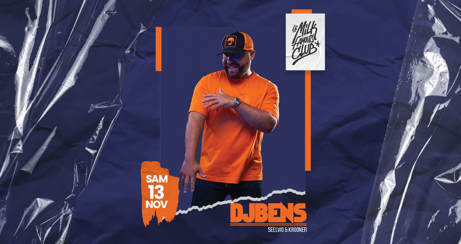 Dj Bens - Sam 13 Nov - Milk Club Cover