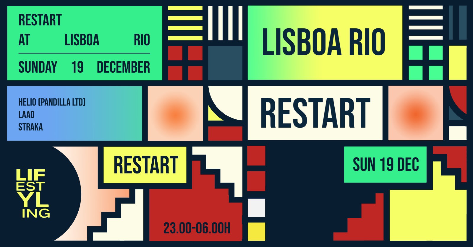 Restart By Lifestyling (Sunday 19th December) Cover