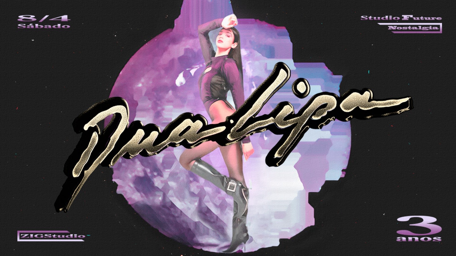 Studio Future Nostalgia: 3 Anos @ Zigstudio 8/4 Cover