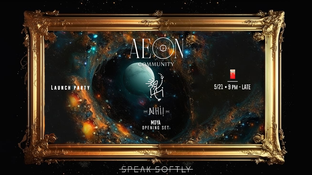 Aeon Community Launch Party Cover