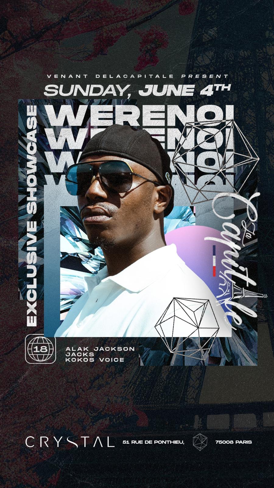 Crystal Paris X La Capitale - Showcase Exclusif Werenoi Cover