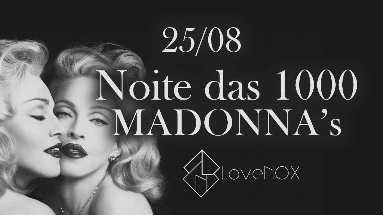 25/08 - Noite Das 1000 Madonnas Cover