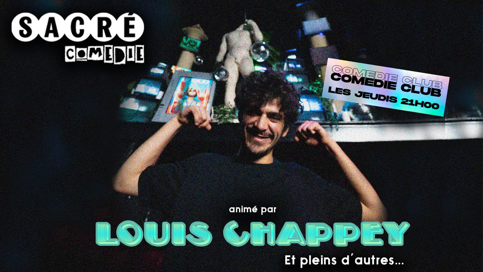 Sacré Comédie - Jeudi 5 Octobre 2023 - 21h30 Cover