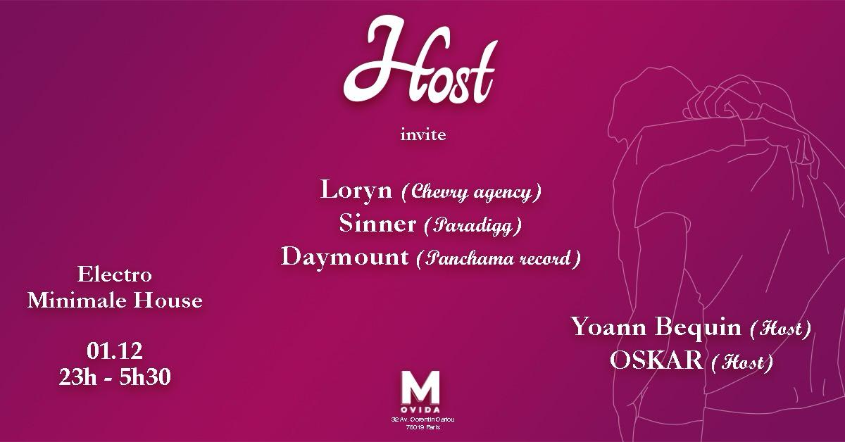 Host Invite Loryn, Daymount, Sinner, Oskar & Yoann Bequin Cover