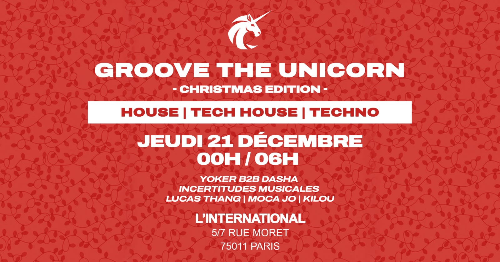 Groove The Unicorn - Christmas Edition Cover