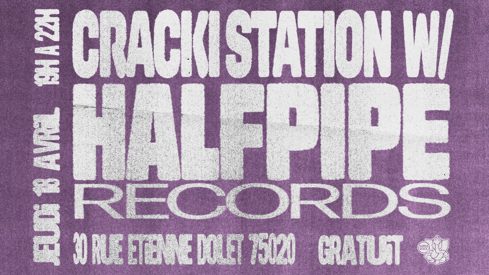 Cracki Station Invite Halfpipe Records ! Cover