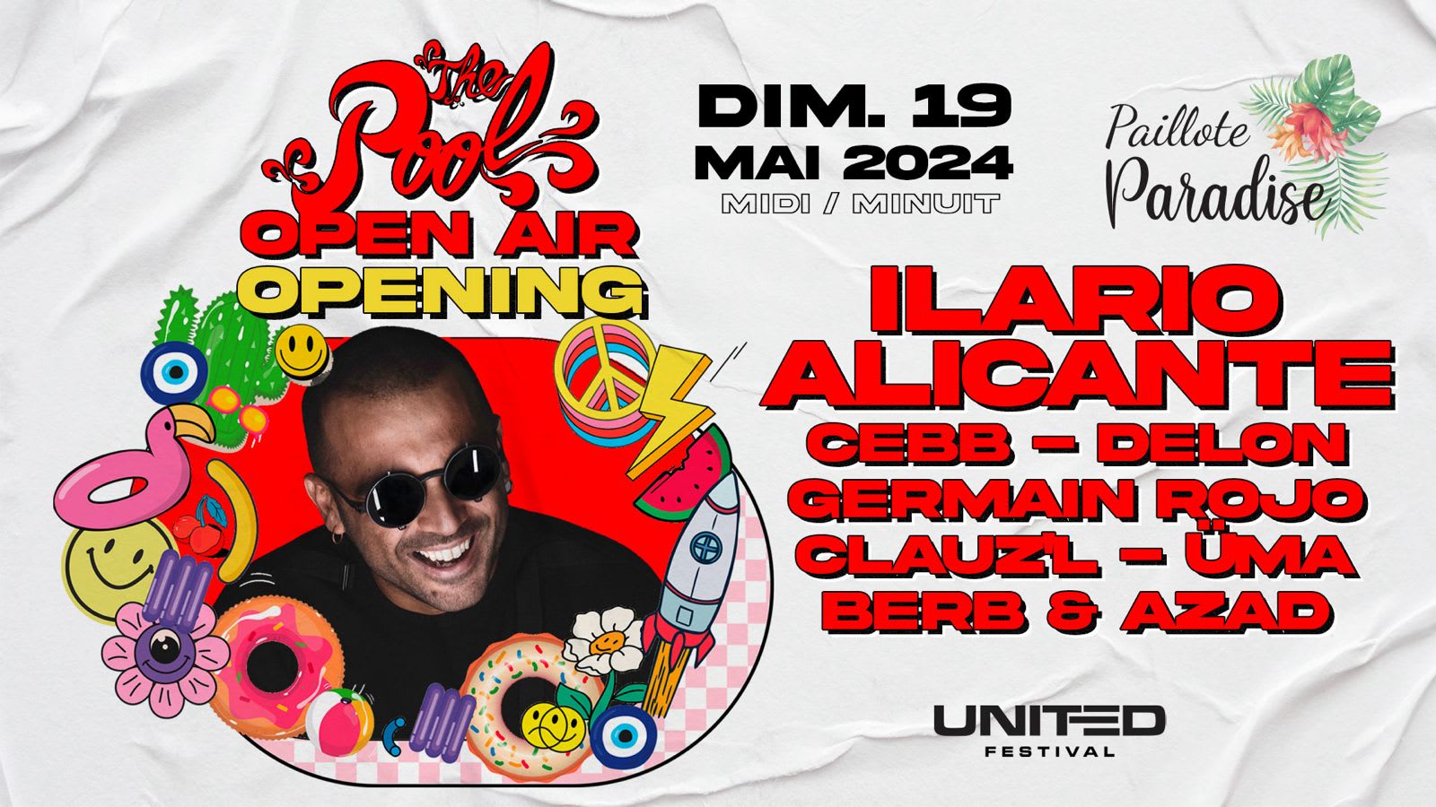 Opening "The Pool Open Air" : Ilario Alicante Cover