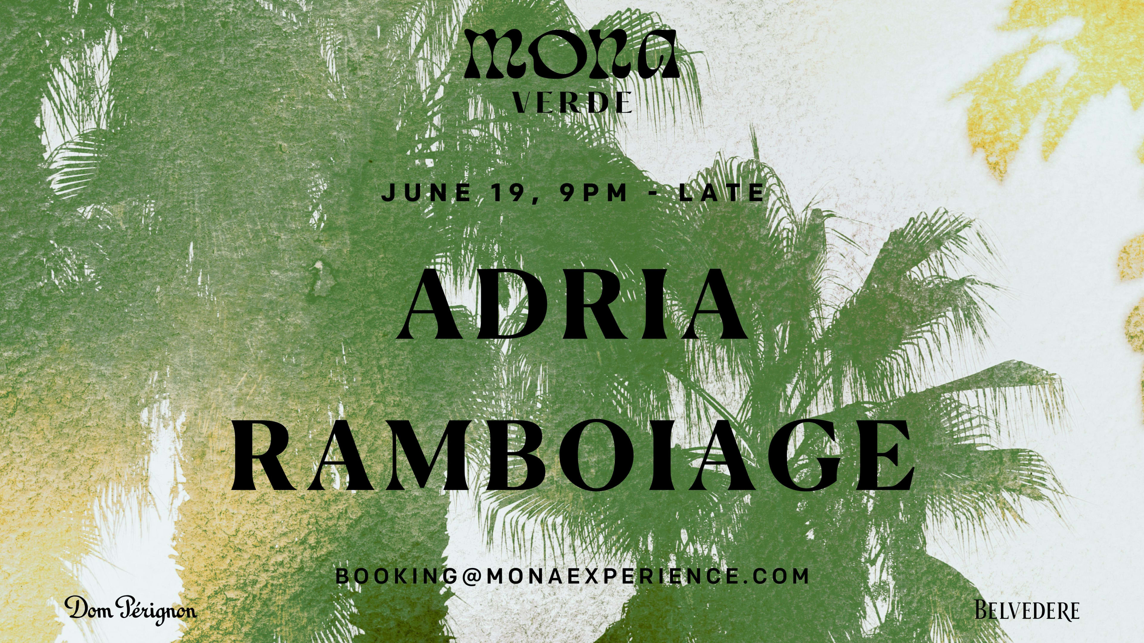 Adria + Ramboiage X Mona Verde Cover