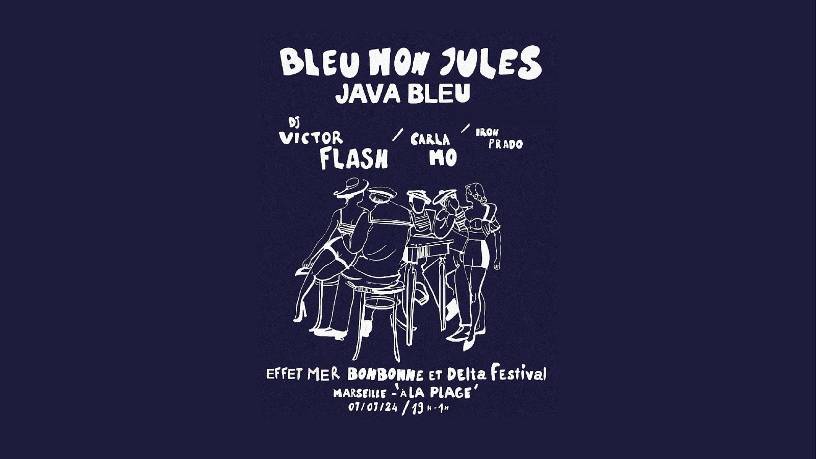 Bleu Mon Jules À La Plage Cover
