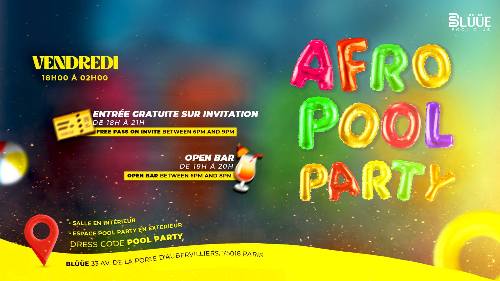 Paris Afro Pool Party 19 Juillet Cover