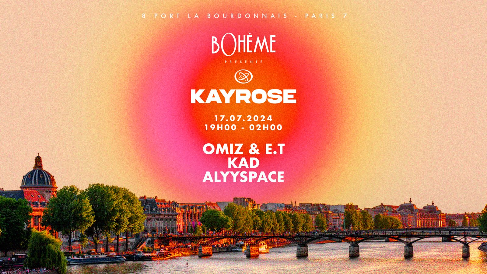 Boheme Paris Présente Kayrose - Mercredi 17 Juillet Cover