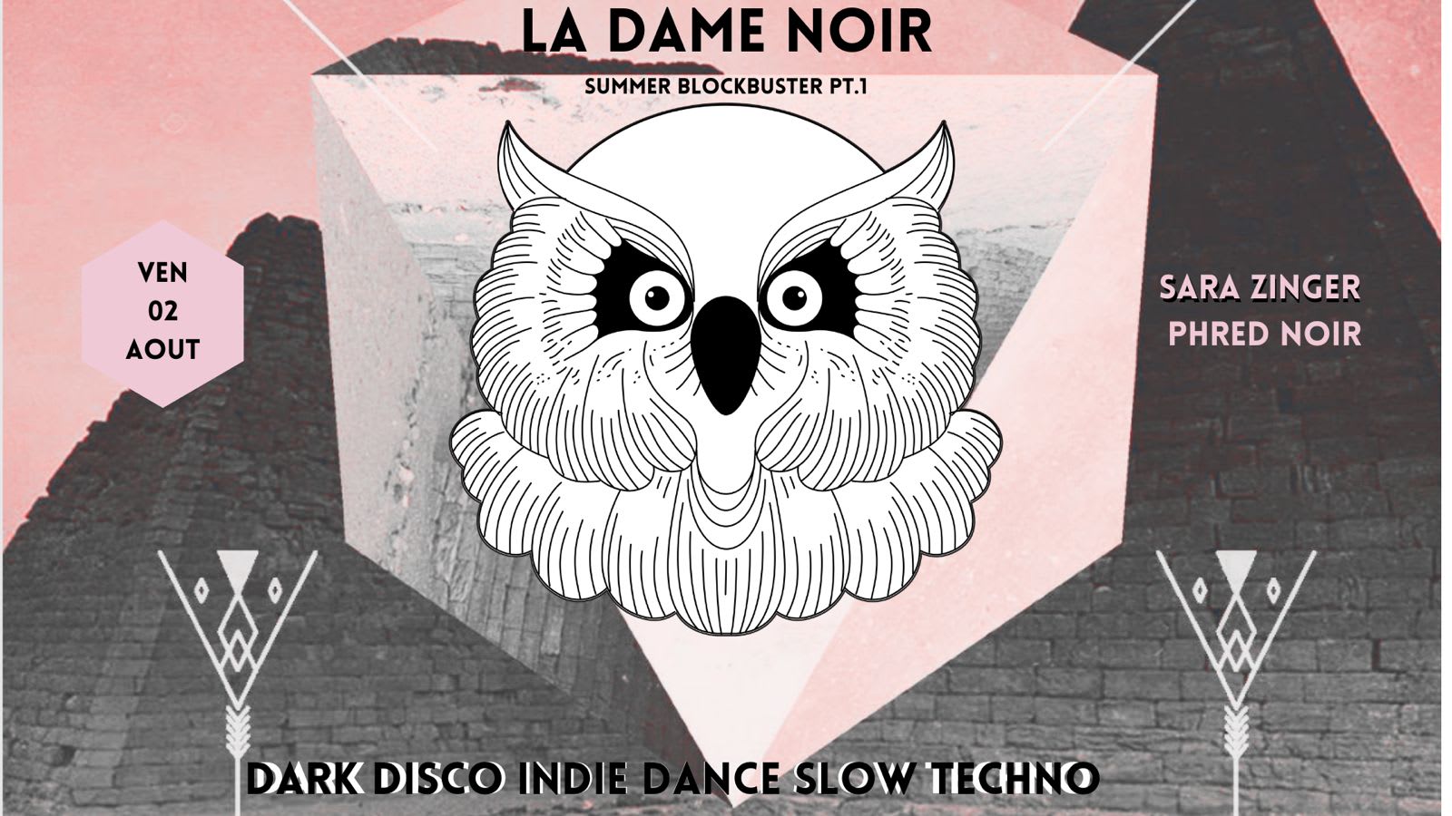 La Dame Noir Dj : Phred Noir + Sara Zinger Cover