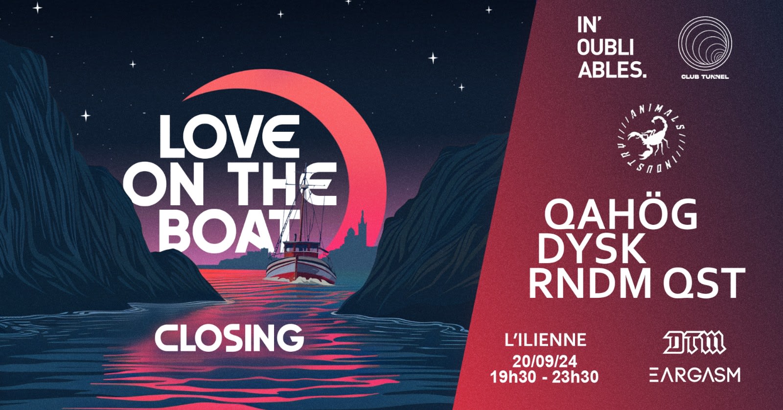 Closing - Love On The Boat X Animals Industry W/ Qahög &More Cover