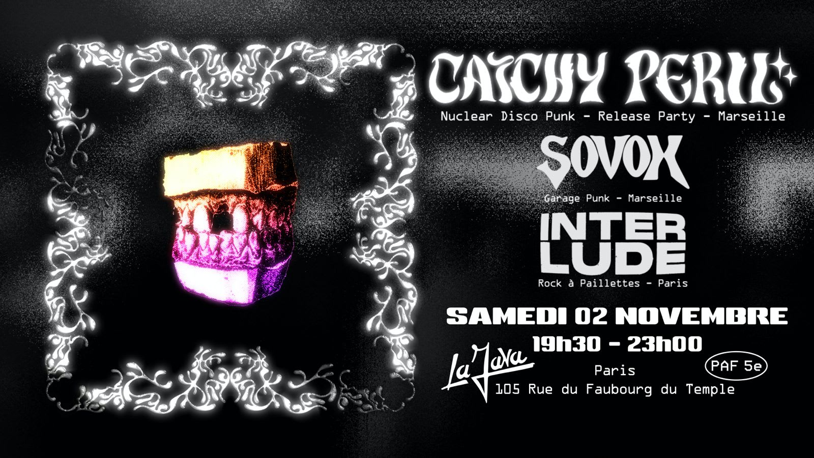 Catchy Peril Release Party @ La Java Cover