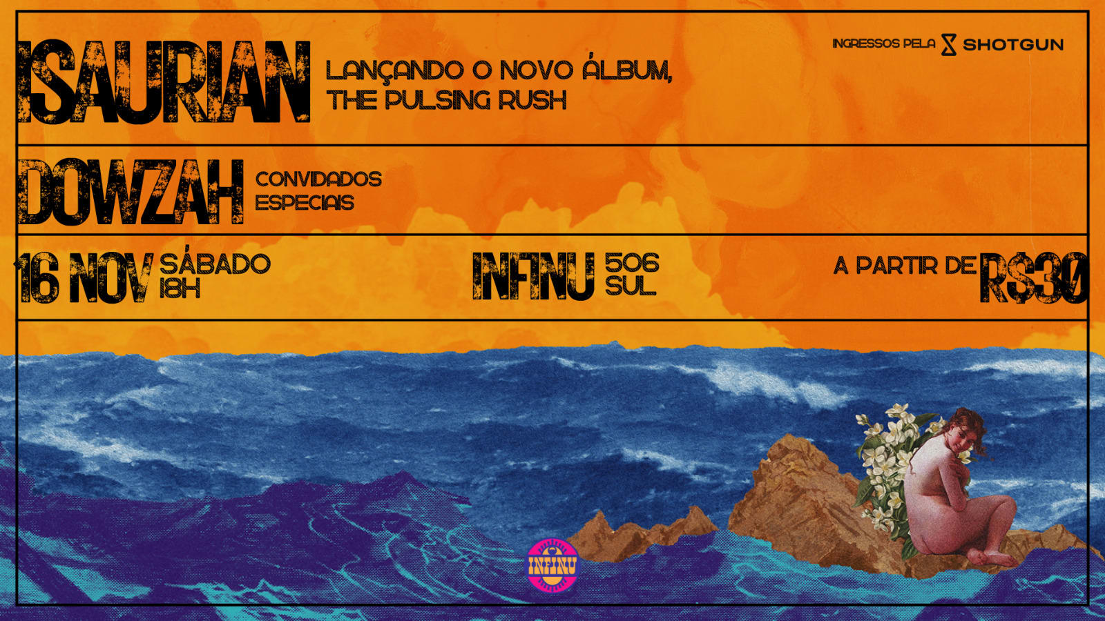 Isaurian Lançamento The Pulsing Rush + Dowzah No Infinu Cover