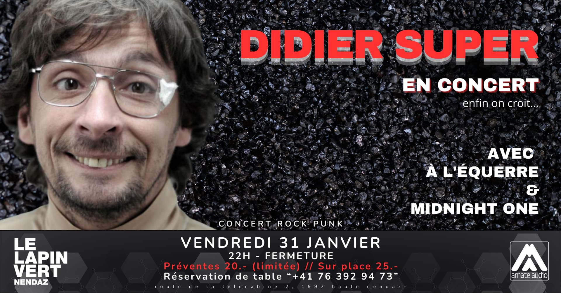 Concert Didier Super - À L'équerre - Midnight One Cover