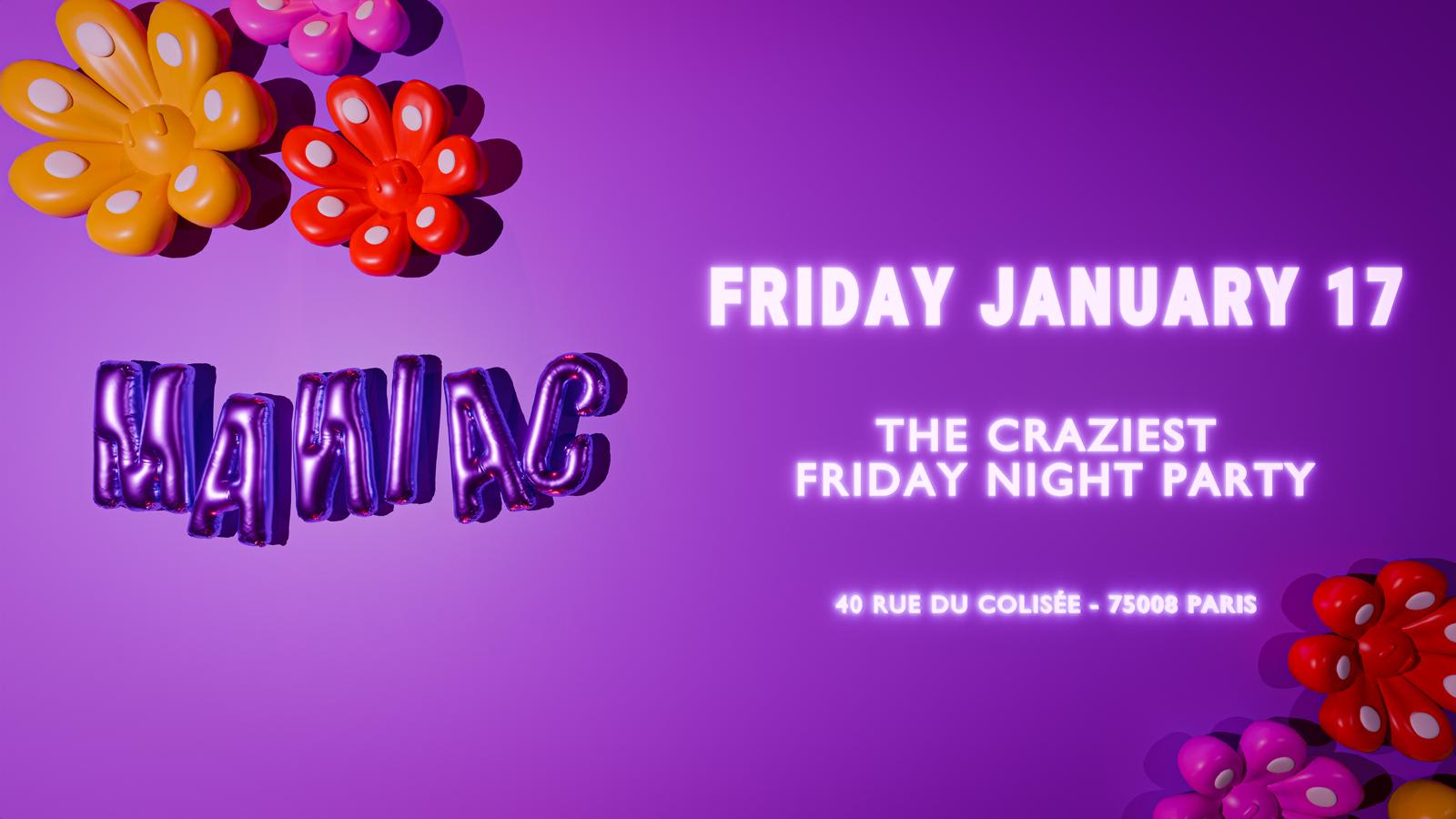 Maniac - Vend 17 Jan @Les Planches Cover