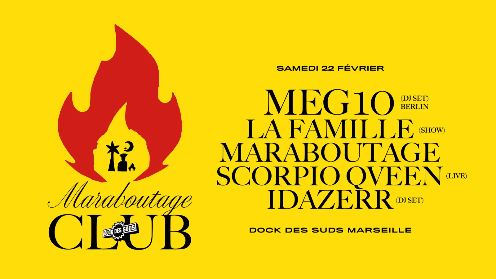 Maraboutage Club @ Dock Des Suds Cover