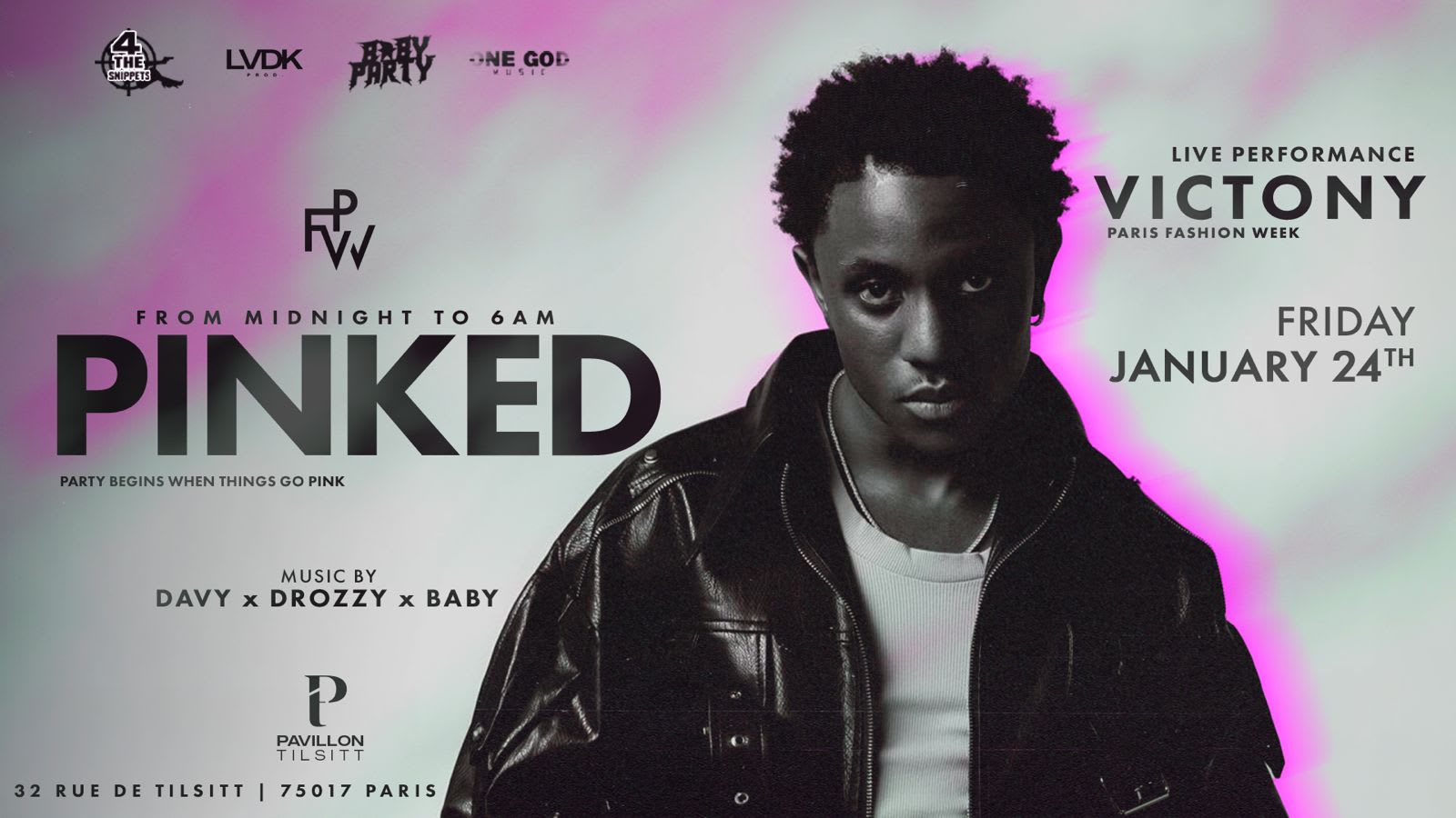 Pinked X Victony X Paris Fashion Week 24/01 Cover