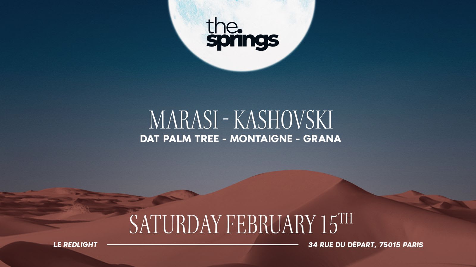 The Springs - Marasi-Kashovski-Dat Palm Tree-Montaigne-Grana Cover