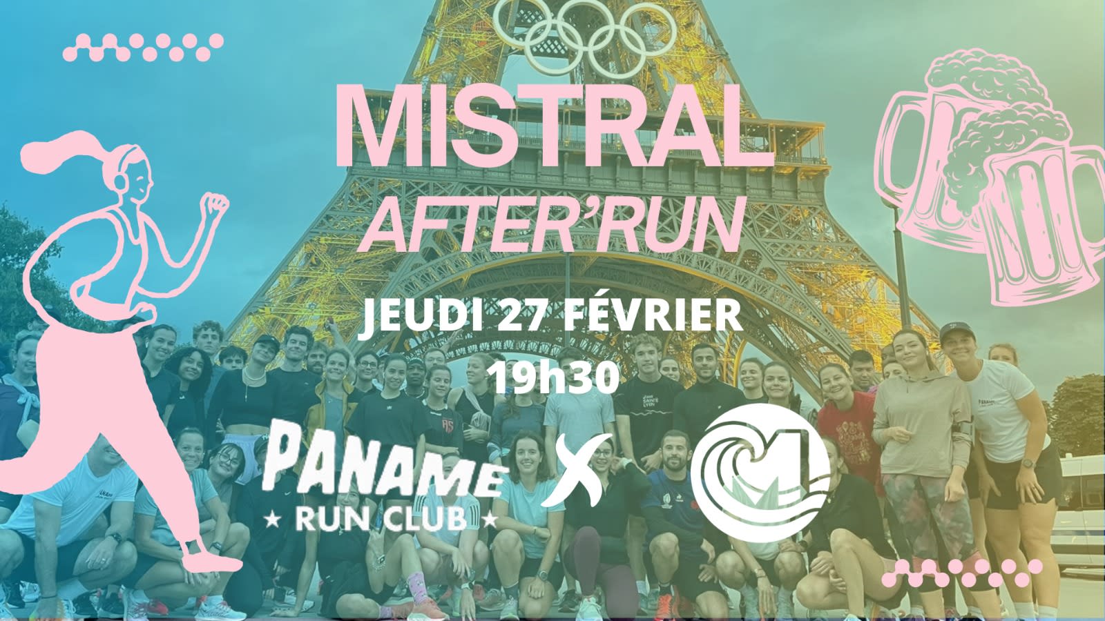 After'run Ms Ft. Paname Run Club Cover