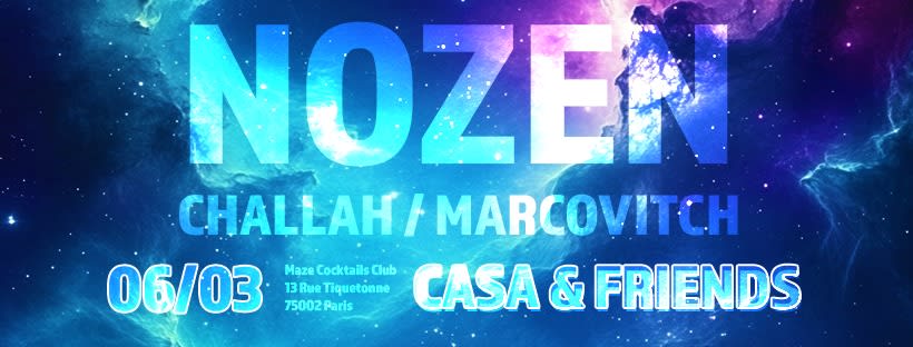 Casa & Friends @ Maze Cocktails Club W Arthur Nozen, Challah Cover