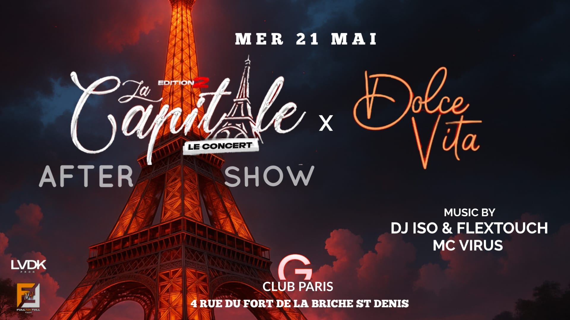 La Capitale After Show - G Club Paris - Mercredi 21/05 Cover