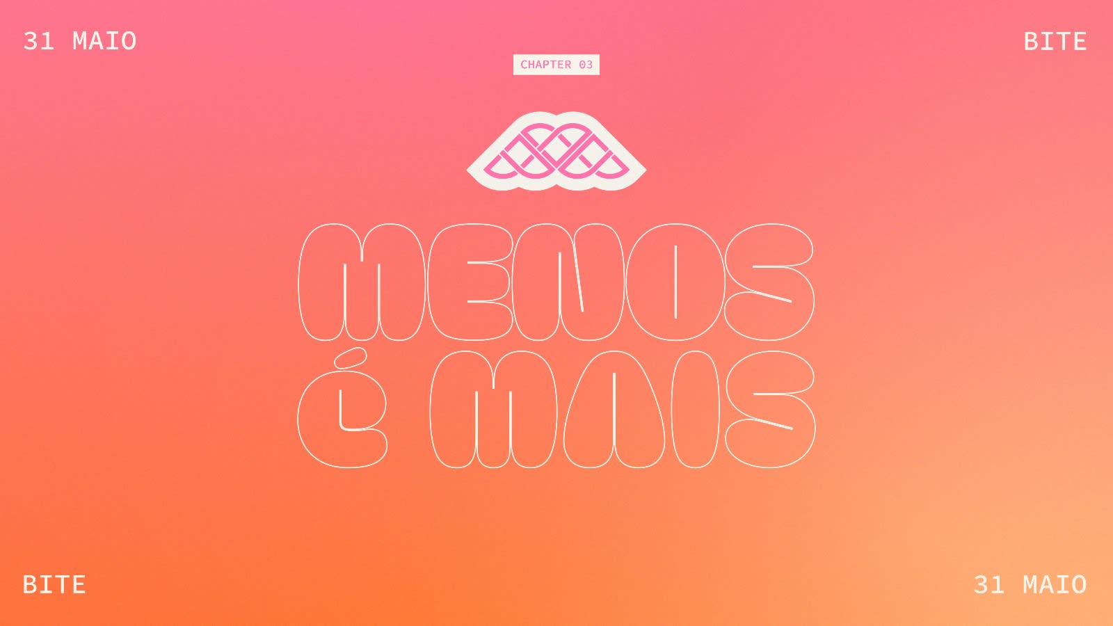 Menos É Mais - Chapter 3 Cover