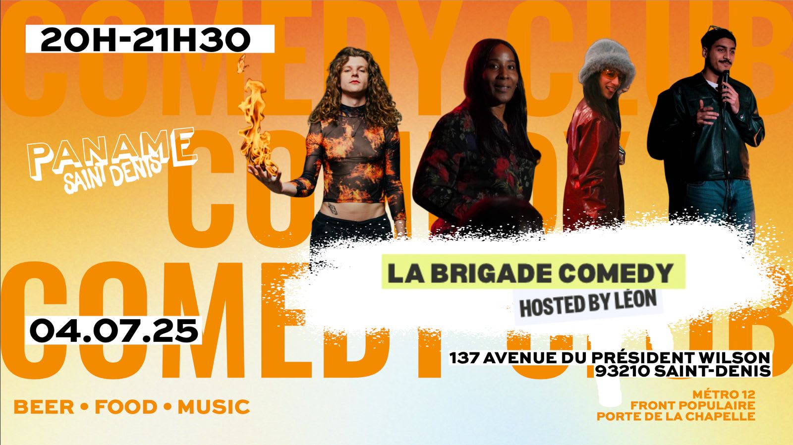 Stand Up Open Air By La Brigade Comedy (Hosted By Léon) Cover