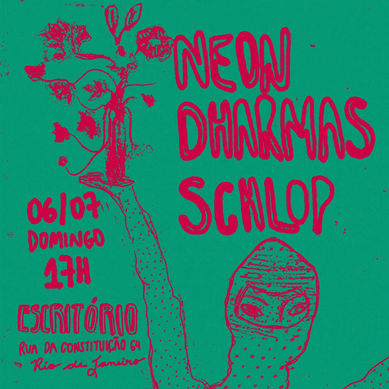 Schlop + Neon Dharmas No Escritório Cover