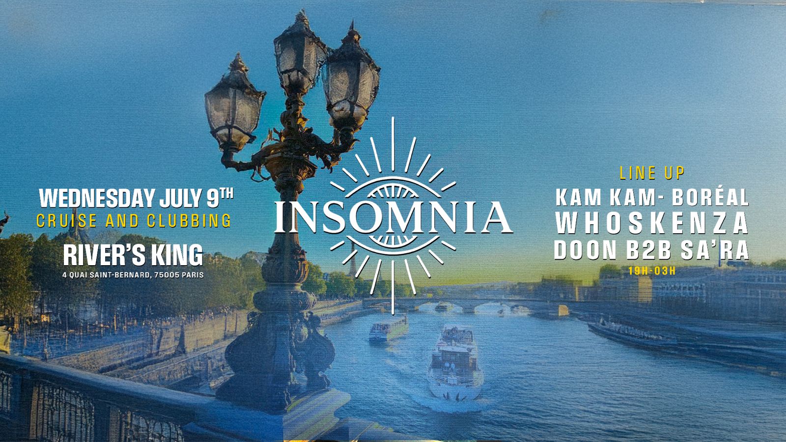 Insomnia Cruise | 9 Juillet Cover