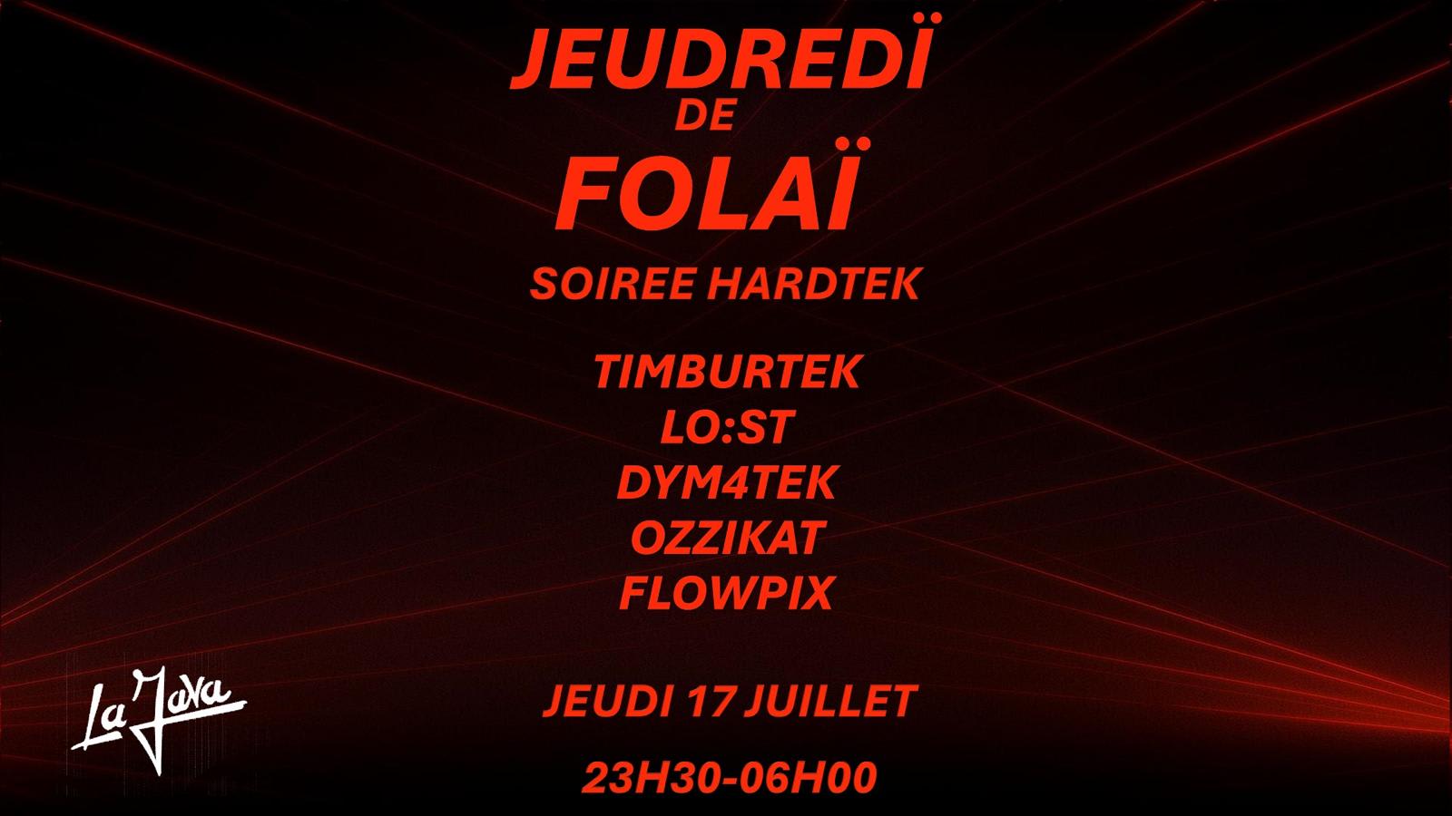 Jeudredï De Folaï : Timburtek, Lo:St, Dym4tek & More Cover