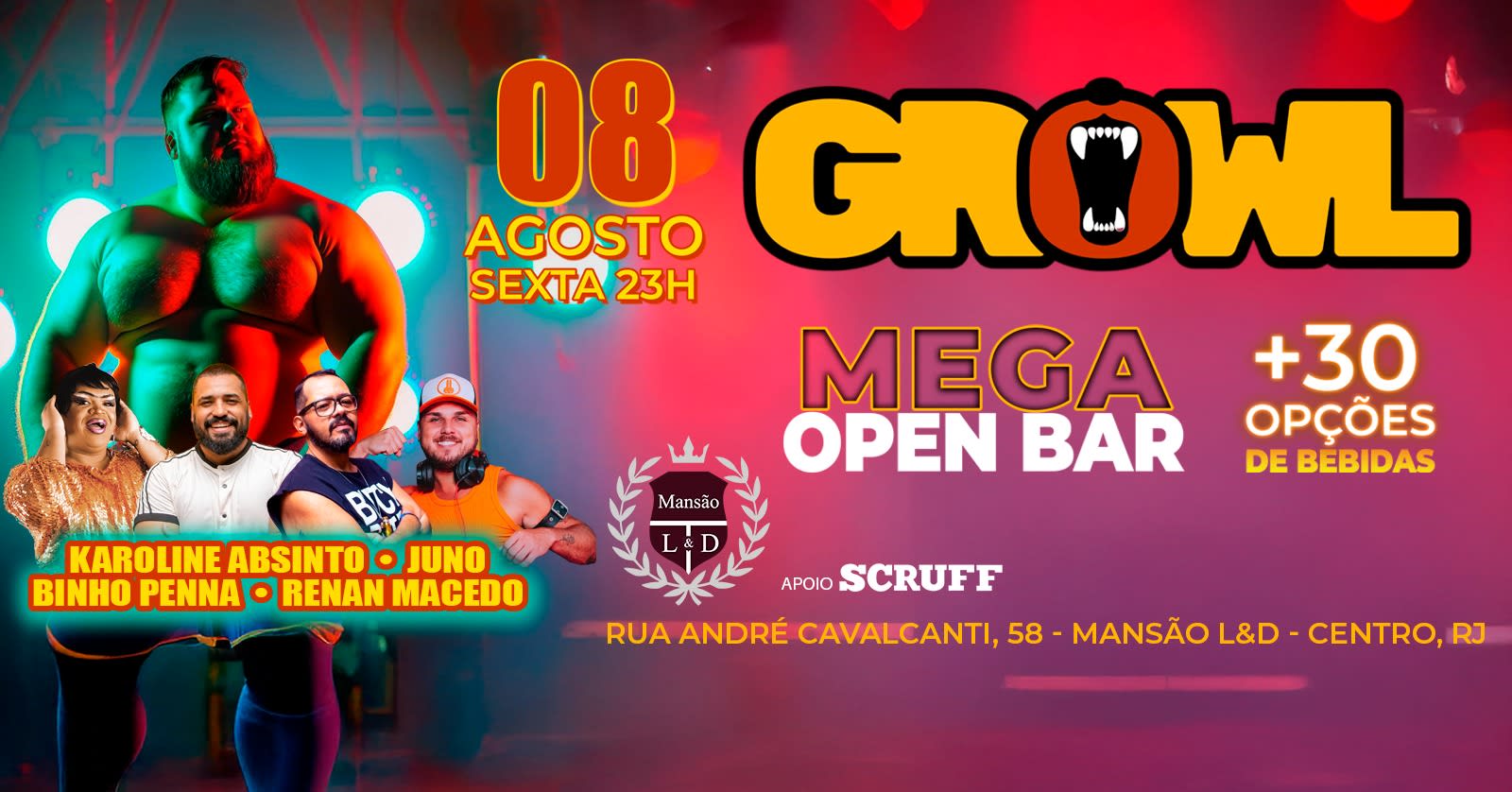 Growl - Mega Open Bar Cover