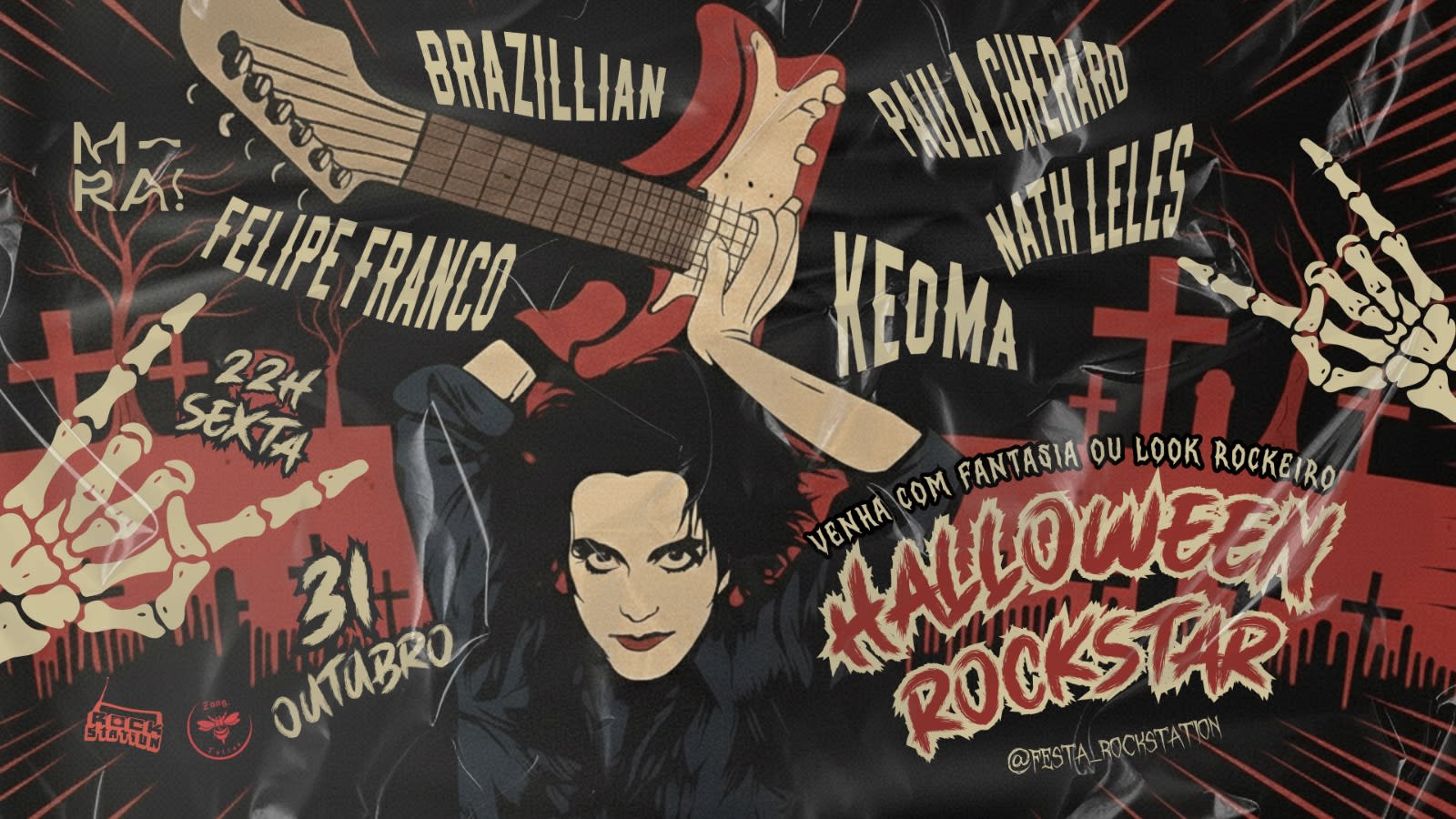 Halloween Rock Station - 31 De Out - Sexta - 22h No Mira! Cover