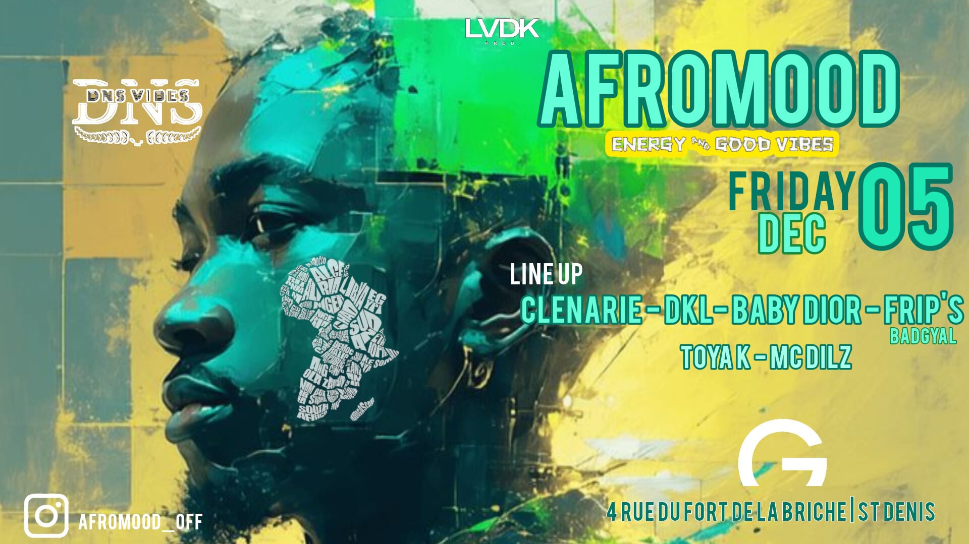 Afromood - Friday 05 December - G Club Cover