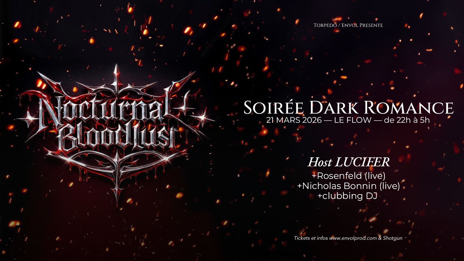 Nocturnal Bloodlust "Soirée Dark Romance" Cover
