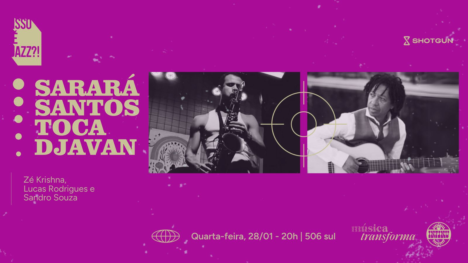 Isso É Jazz?! Sarará Santos Toca Djavan Cover