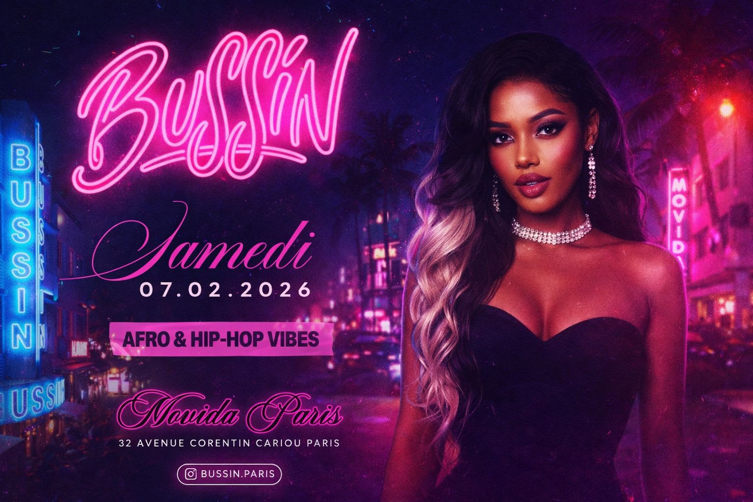 Bussin - Soiree Hip Hop & Afrobeat - Samedi 07 Fevrier Cover