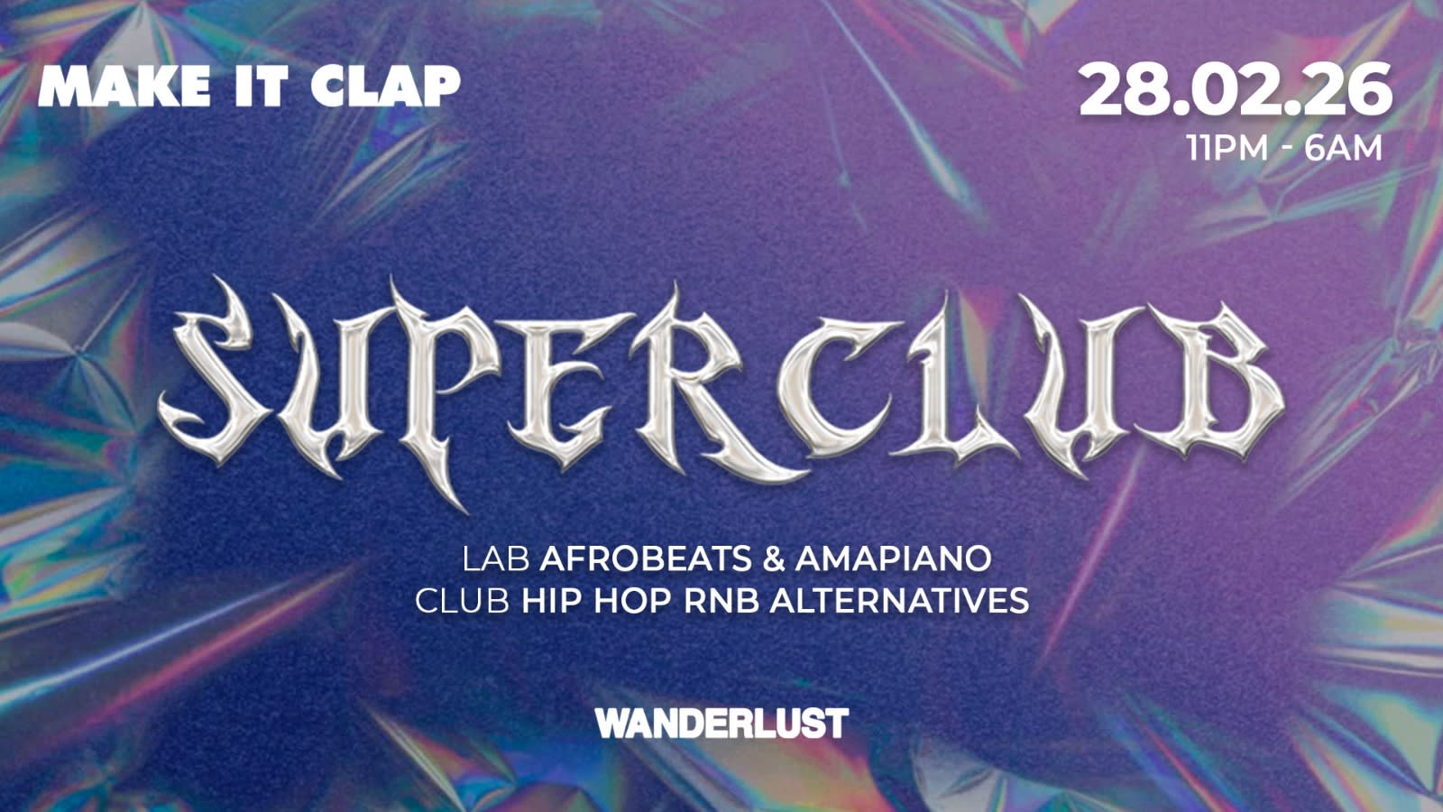 Make It Clap Super Club Cover