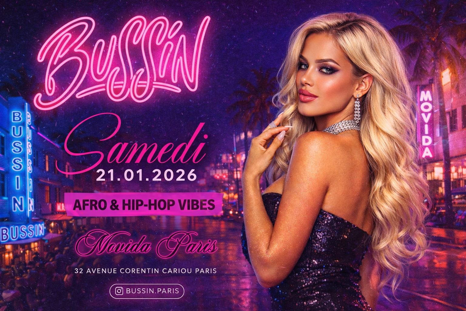 Bussin - Soiree Hip Hop & Afrobeat - Samedi 21 Fevrier Cover
