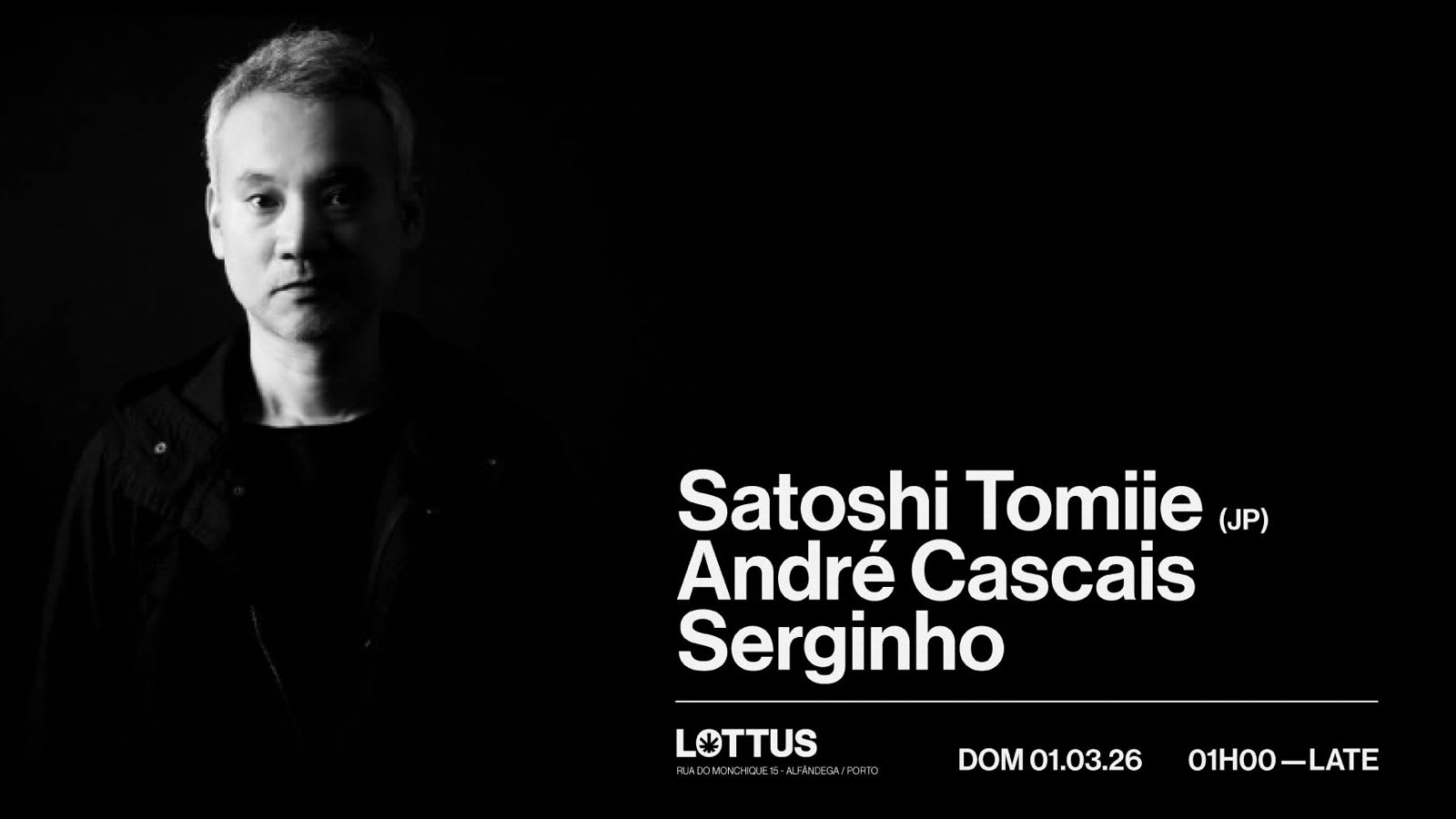 Lottus Invites Satoshi Tomiie, André Cascais & Serginho Cover