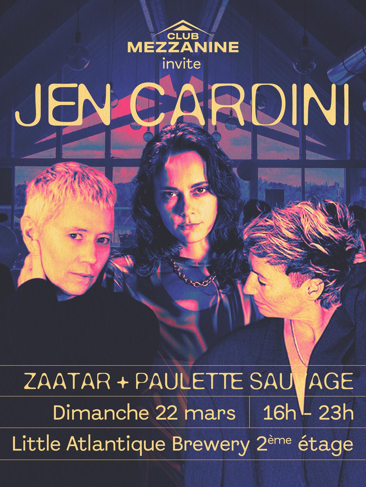 Club Mezzanine #3 - Jen Cardini, Zaatar & Paulette Sauvage Cover
