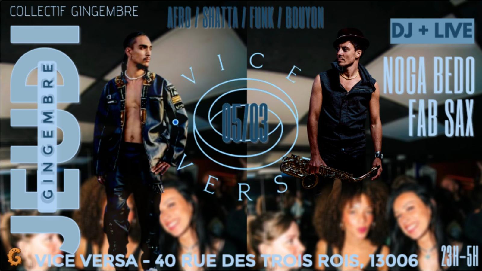 Collectif Gingembre : Dj Noga Bedo & Fab Sax Cover