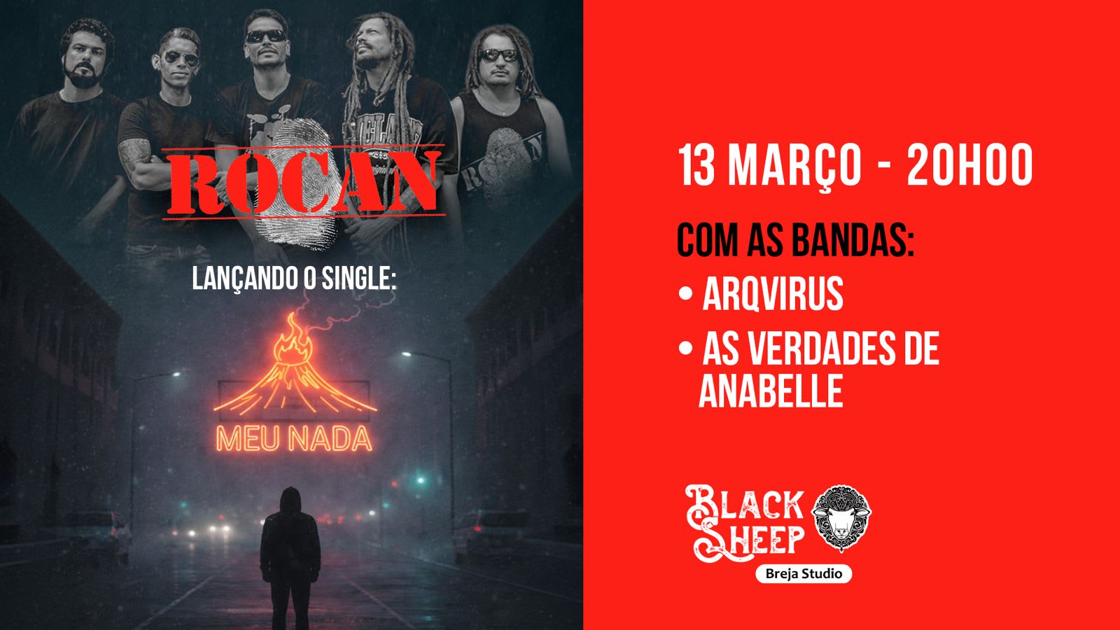 Lançamento Single “Meu Nada” - Banda Rocan Cover