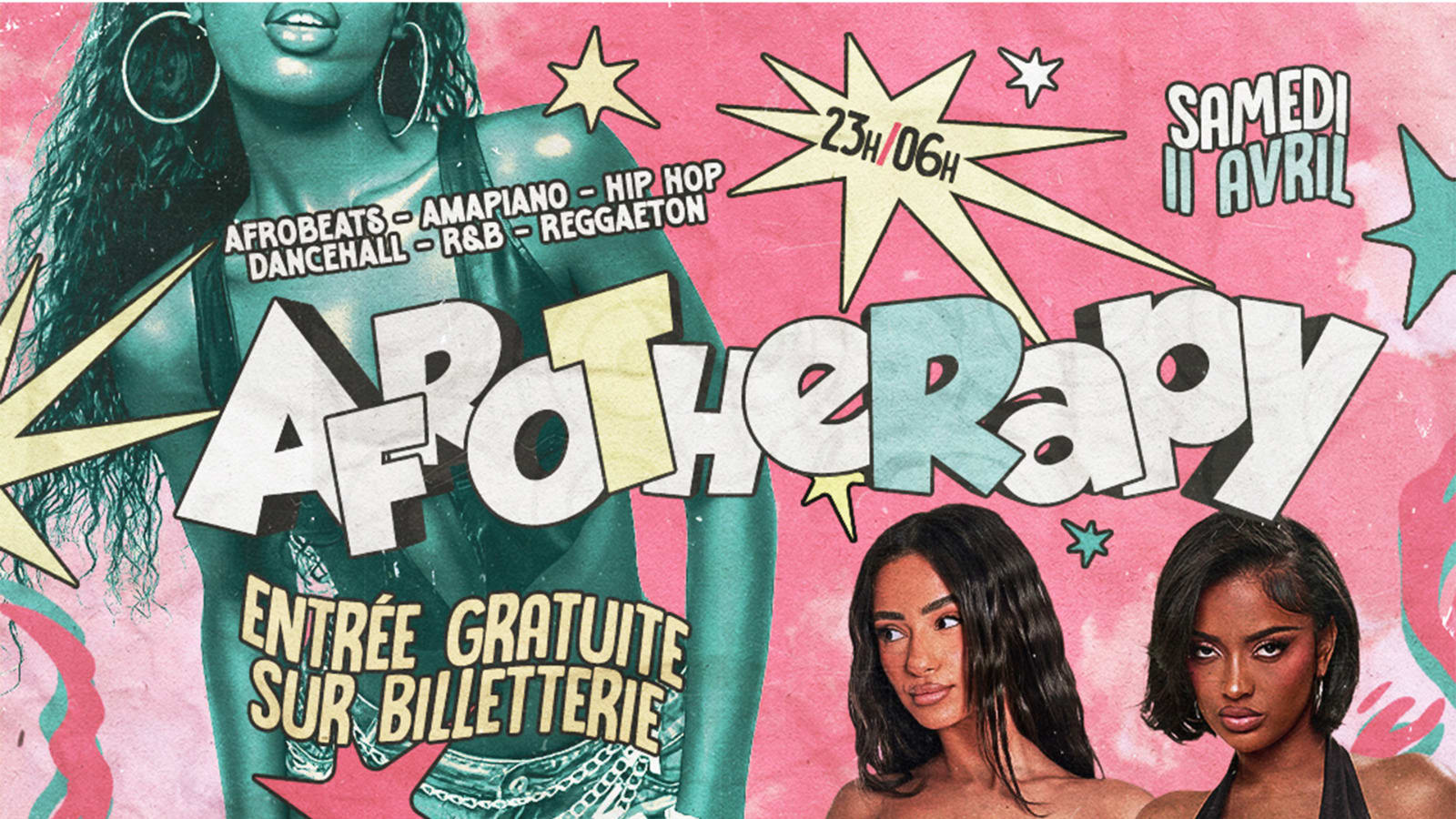 Afrotherapy - Samedi 11 Avril - Folies Pigalle Cover