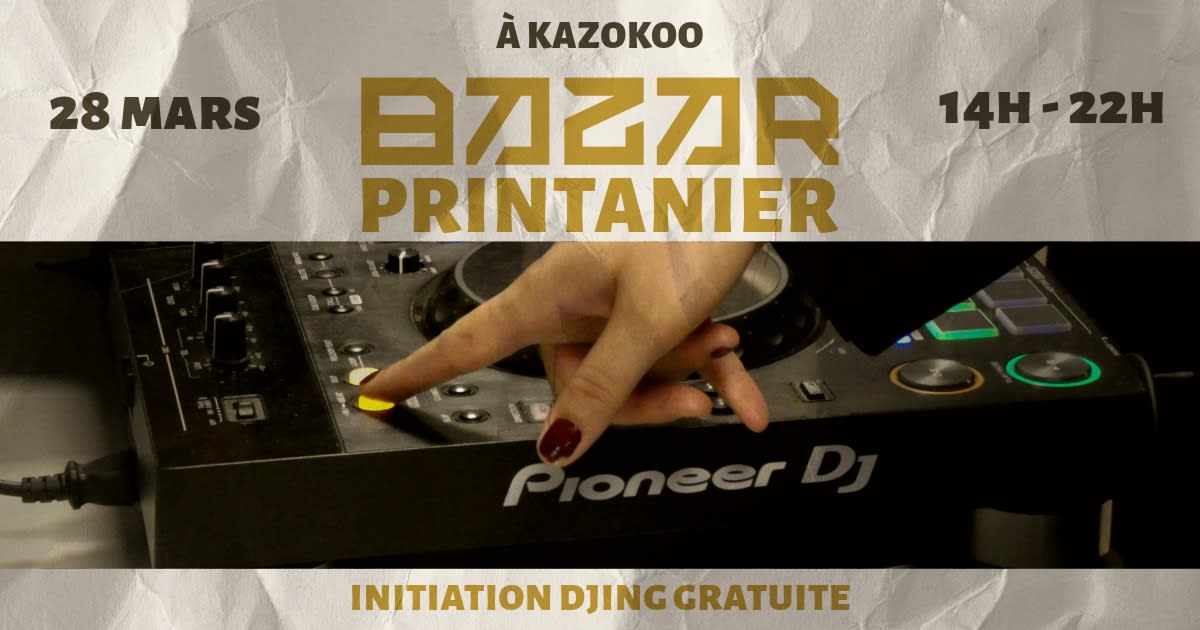 Atelier Initiation Au Djing // Samedi 28 Mars Cover