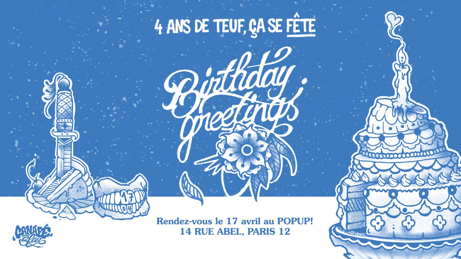 La Bringue Des 4ans - Canapé Bleu Fête Ses 4ans Au Popup! Cover