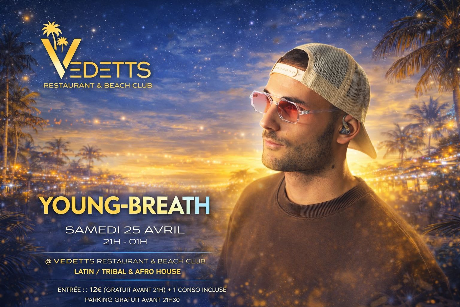 Latin Tribal & Afro House - Young Breath Vedetts Cover