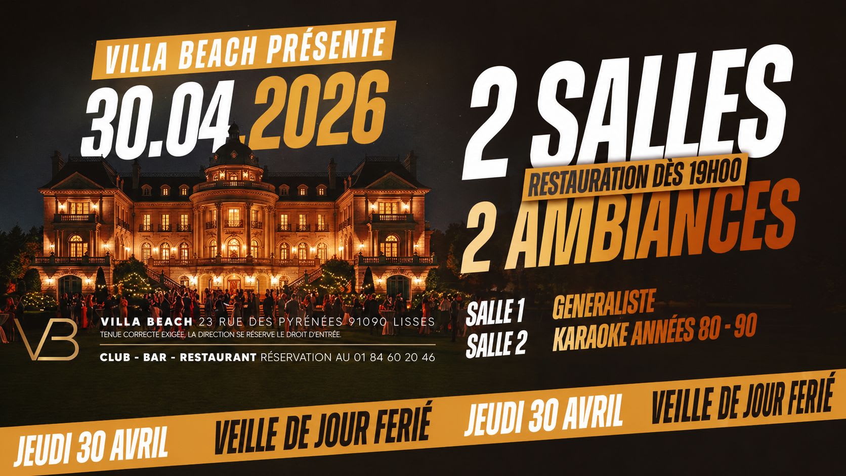 Veille Exceptionnelle De Jour Férié - 2 Salles / 2 Ambiances Cover