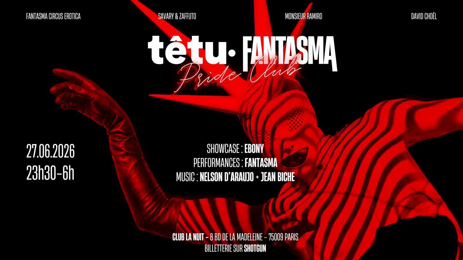 Têtu Fantasma - Pride Club Cover